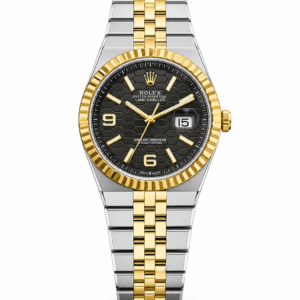 Honeycomb Dial Two-Tone Sports Watch - Image 1