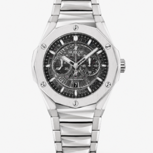White Ceramic Skeleton Chronograph Watch - Image 1