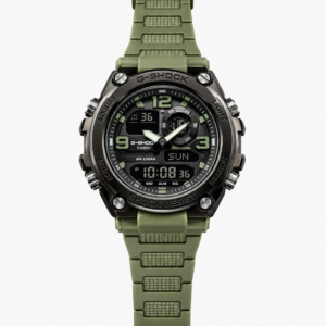 Army Green Dual-Display Sports Watch - Image 1